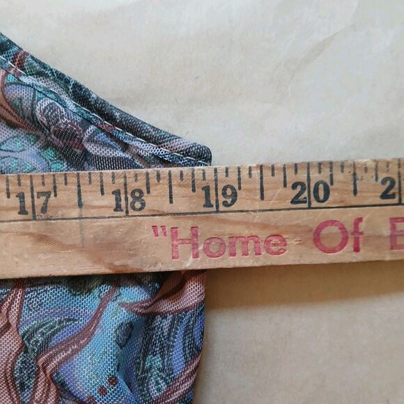 Shein Mod Celestial Psychedelic Mini Mesh Sundress Adjustable Straps Size 1XL - Picture 5 of 6